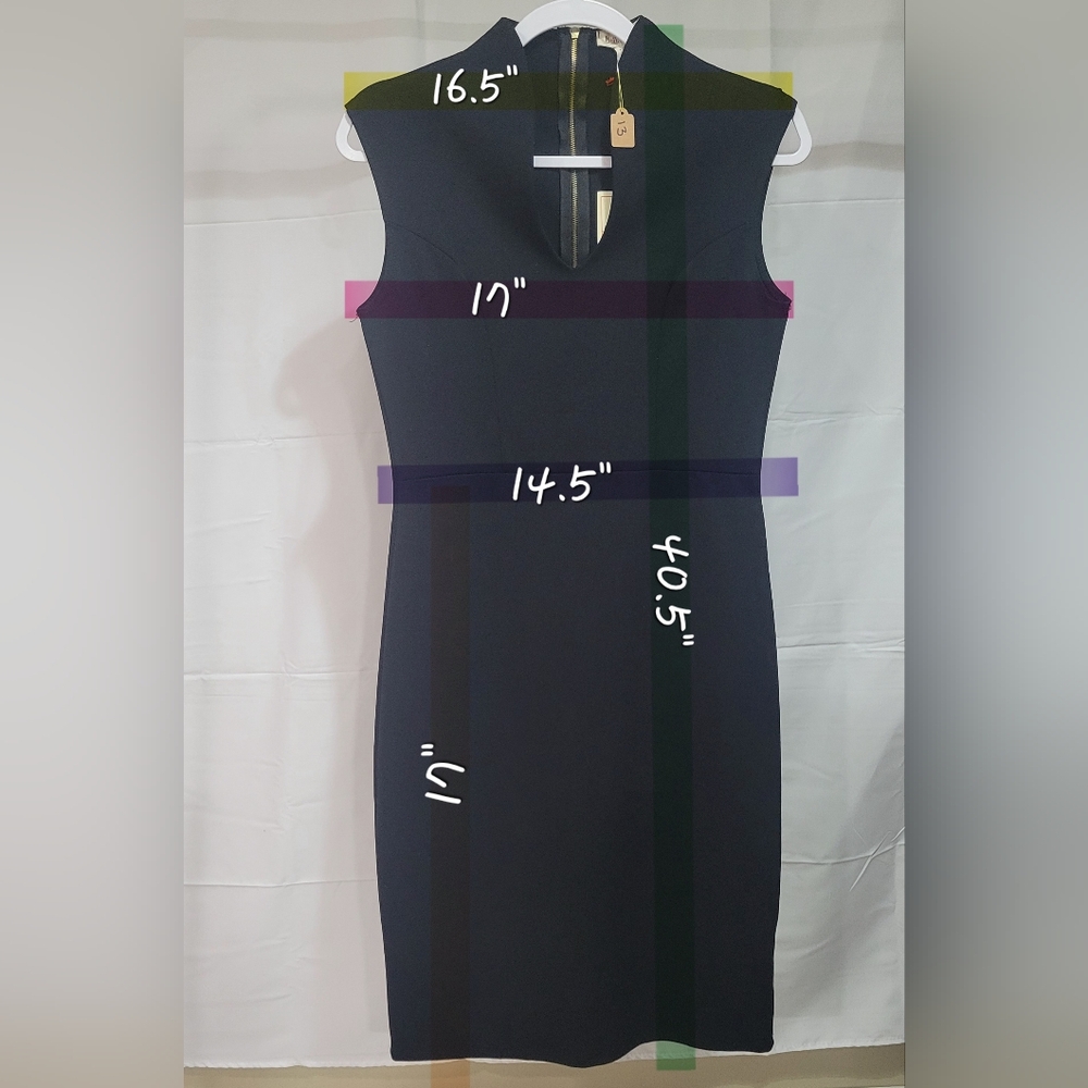 Black Business Casual Low Cut Dress